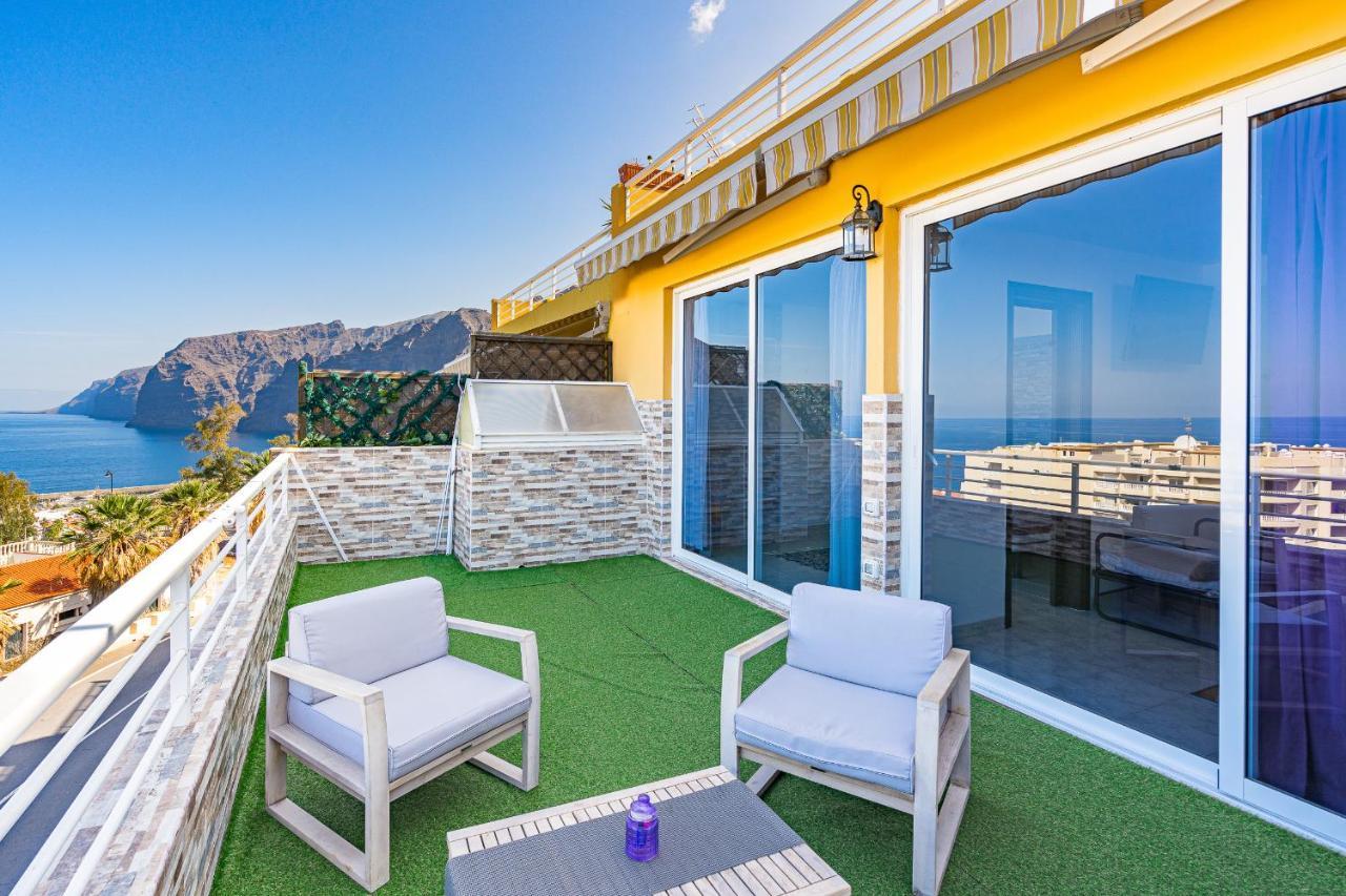 Luxury Apartment With Stunning Ocean View Puerto de Santiago  Dış mekan fotoğraf